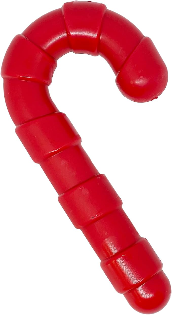 SodaPup Candy Cane – Durable Dog Chew Toy Made in USA from Non-Toxic, Pet Safe, Food Safe Nylon Material for Mental Stimulation, Clean Teeth, Fresh Breath, Problem Chewing, Calming Nerves, & More