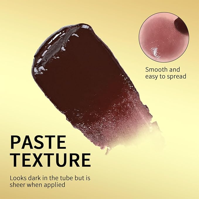 2Pcs Honey Lipstick Tinted Lip Balm,Lipstick for All Skin, Hydrating and Nourishing Tinted Lip Balm for Women(Black)
