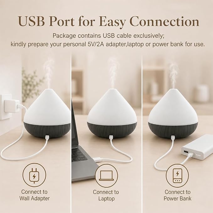 Essential Oil Diffuser 550ML Large Capacity with Remote for Home | Auto-off Functuon,Remote Control,7 LED Color Light,Timer Setting for Large Room Living Room Office Bedroom