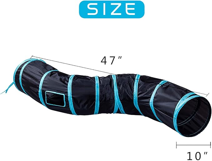 iCAGY Cat Tunnel Toys for Indoor Cats Kittens Rabbits, Pet Toy Play Tunnels
