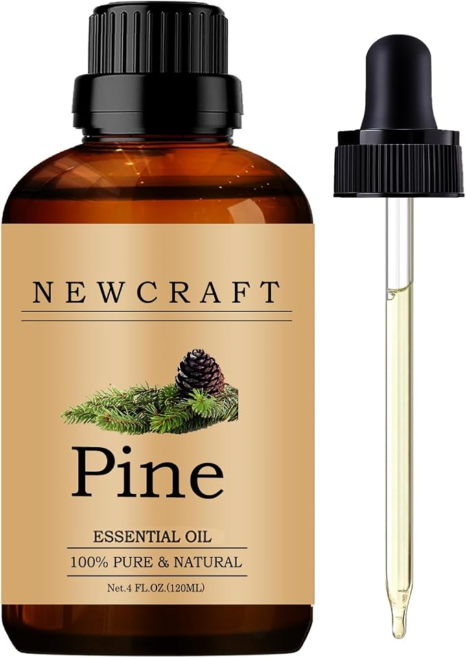Pine Essential Oils, 120ML 100% Pure and Natural Essential Oil with Dropper for Aromatherapy Diffuser - Pine/4 Fl Oz