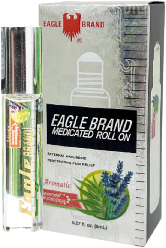1 Pack - White Roll On Essential Oil - 1 Chai Dau LAN Trang Con O - 8 mL per Bottle