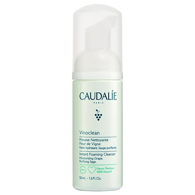 Caudalie Vinoclean Gentle Instant Foaming Facial Cleanser for All Skin Types - 50 mL