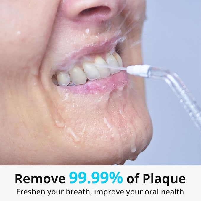 Puur Smile Complete Oral Kit - Dental Care Treatment | Water Flosser + Floss Drop Serum + Replacement Tips