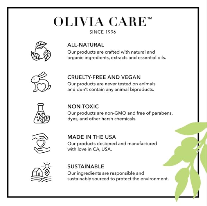 Olivia Care Liquid Hand Soap Rose & Essential Oils. All Natural - Cleansing, Germ-Fighting, Moisturizing Hand Wash for Kitchen & Bathroom - Gentle, Mild & Natural Scented - 18.5 OZ