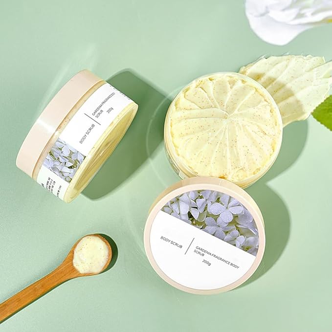 Body Scrub - Exfoliates & Deeply Nourishes for Smooth, Radiant Skin (Gardenia)