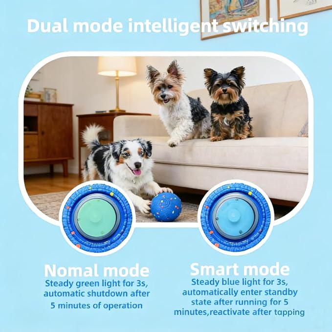 Smart Bouncing Dog Ball Dual Mode