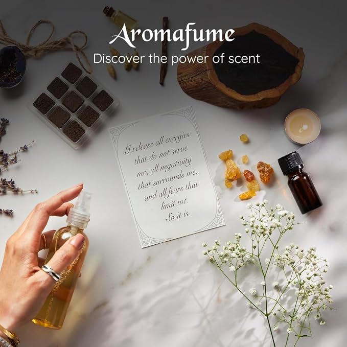 White Sage & Frankincense Essential Oil Diffuser Blend by Aromafume | 3x10ml/0.33 fl oz | Aromatherapy oil for cleansing negative energy, protection | Ethically sourced sage oil for smokeless smudging
