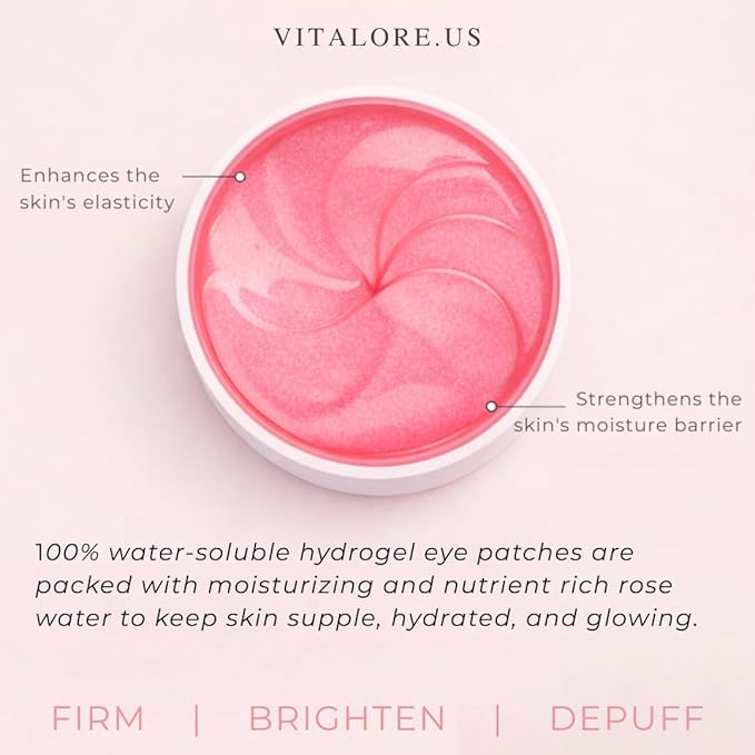 Under Eye Patches for Dark Circles & Puffiness – Collagen, Caffeine & Niacinamide Eye Masks – Hydrating Depuffing Anti-Aging Under Eye Patches for Bags & Fine Lines- 60 ct.