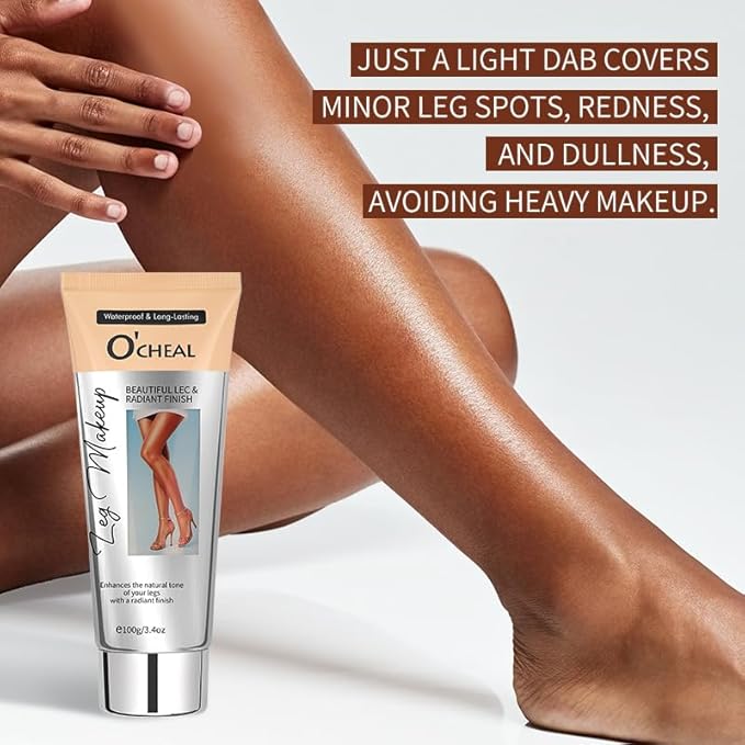 Leg Makeup Concealer Cream – Waterproof Body Foundation for Legs, Arms & Body – Full Coverage, Long Lasting, Natural Radiant Finish for Fair Skin – 100g