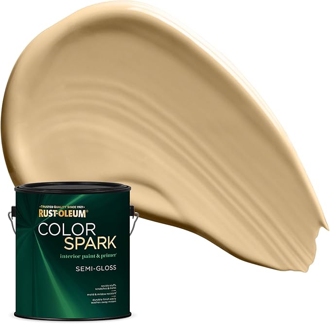 Rust-Oleum Color Spark Interior Paint and Primer in One, Semi-Gloss, Picnic Basket, 1 Gallon