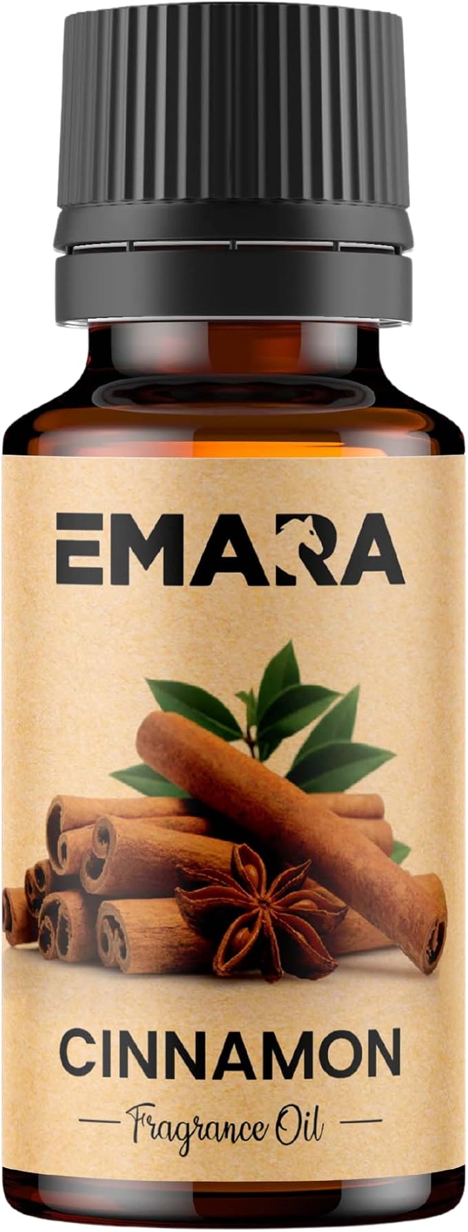 EMARA All Natural Herbal Cinnamon Essential Oil for Diffusers, Skin Care, Aromatherapy Fragrance Oil, Organic Therapeutic Grade 15 mL (1/2 fl oz)