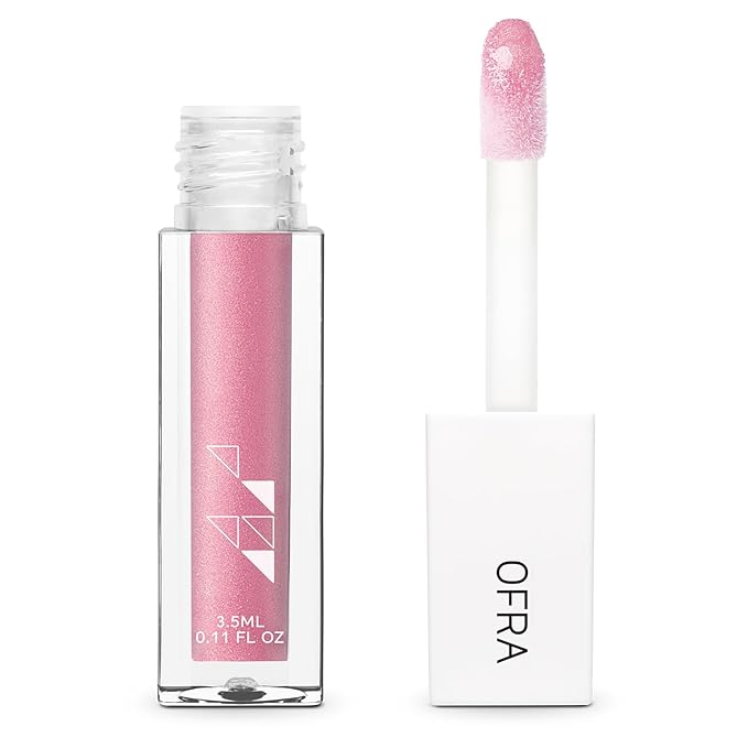 Ofra Lip Lush Thicc - Pink Lip Plumper Gloss - Hydrating, Non Sticky, Ultra Glossy, and Cruelty-Free Plumping Lip Gloss - 3.5ml