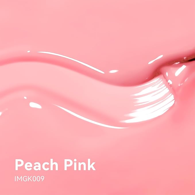 MAYCHAO 15ML Peach Pink Gel Nail Polish 1Pc Pink Gel Polish Soak Off UV LED Nail Polish Nail Art Starter Manicure Salon DIY at Home, 0.5 OZ