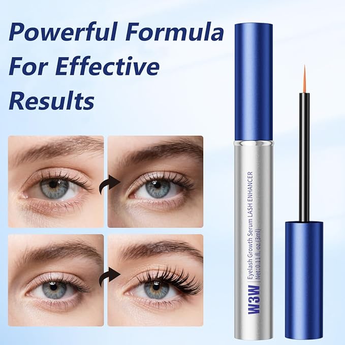 Lash Serum for Eyelash Growth- Fuller & Longer Looking Eyelashes, Eyelash Growth Serum Volumizing With Natural Formula Vegan, For Sensitive Eyes ，Vegan & Cruelty-Free-3mL