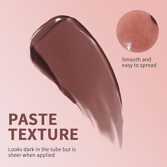 Honey Lipstick Tinted Lip Balm - Sheer Hydrating Lipstick for All Skin Tones - Moisturizing Lip Color, Nourishing Lip Balm with a Hint of Natural Black Cherry Tint (2Pcs Nude Honey)