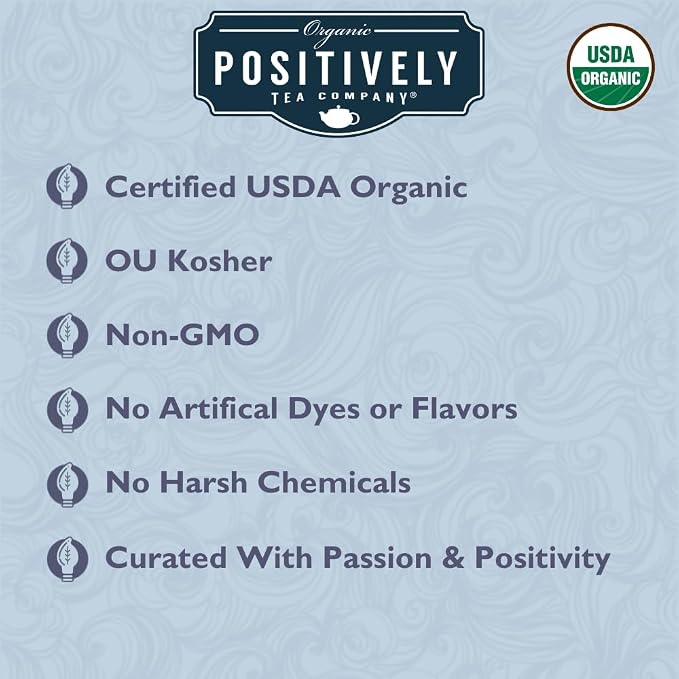 Organic Positively Tea Company, White Mimosa White Tea, Loose Leaf, 4 Ounce