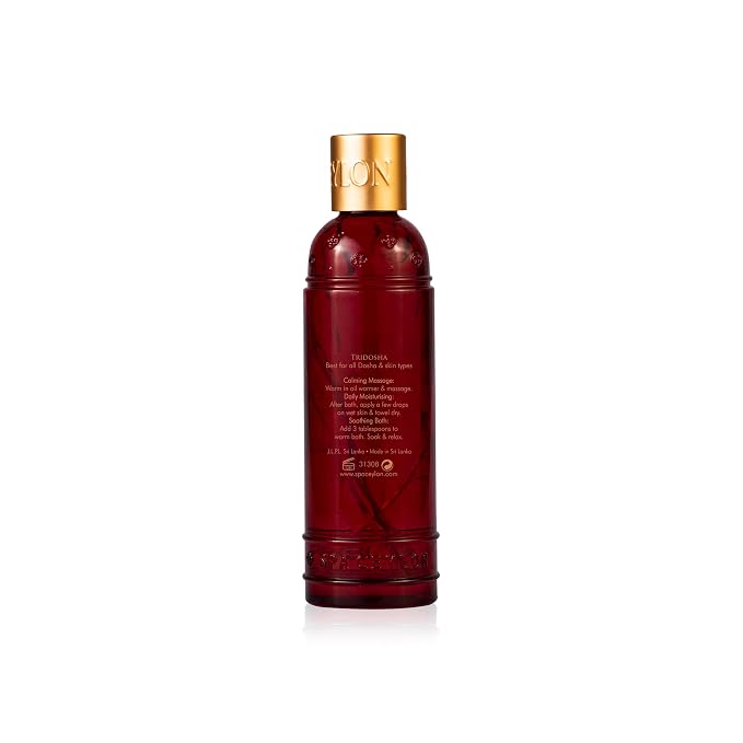 Spa Ceylon Cardamom Rose Massage & Bath Oil for Soothing Body Ritual | Natural Massage Oil | Oil for Massage Therapy