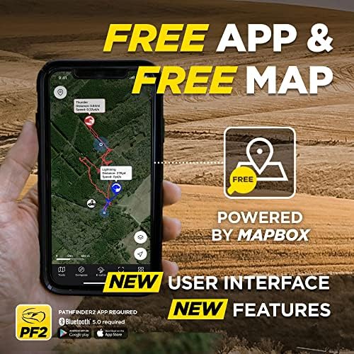 Dogtra Pathfinder 2 Mini GPS Dog Tracker e Collar 4 Mile Long Range LED Light No Monthly Fees Free App Waterproof Smartwatch Control Based Real Time Tracking Multiple Dogs Smartphone Required