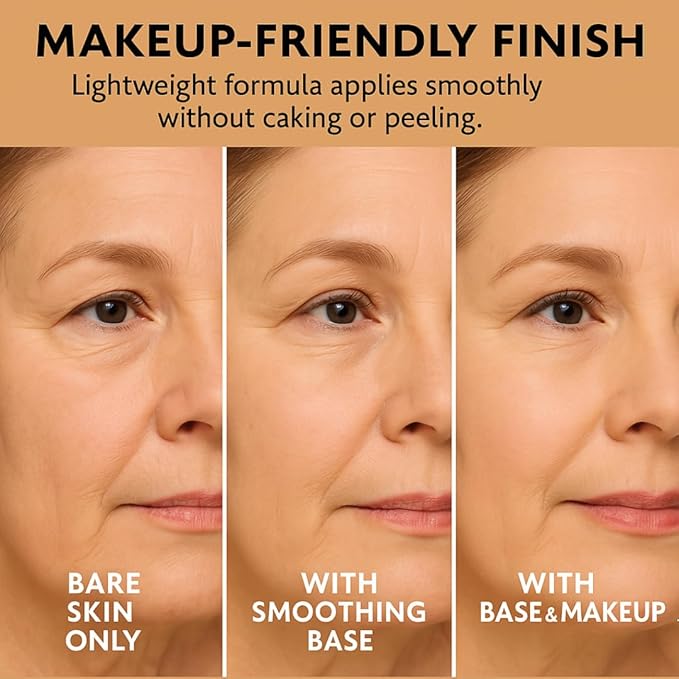Instant Eye Firm & Face Tightening Primer – Advanced Eye Tightener Serum for Under-Eye Bags, Wrinkles & Fine Lines | With Double brush – 1 oz / 30ml