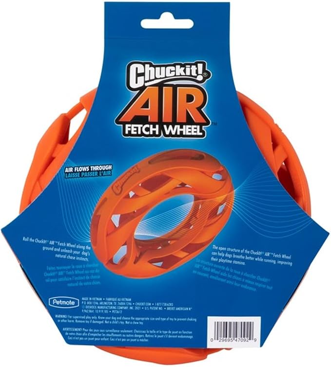 Chuckit! Air Fetch Wheel Dog Toy, Orange