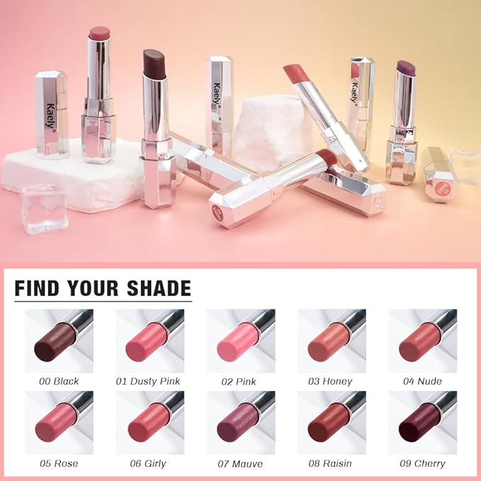 Kaely Rose Honey Lipstick Tinted Lip Balm, Hydrating Shine Lipstick for Women Dry Lips, Moisturizing Nourishing Glossy Lip Gloss Stain Makeup, Sheer Lightweight, Vegan & Cruelty-Free, 05