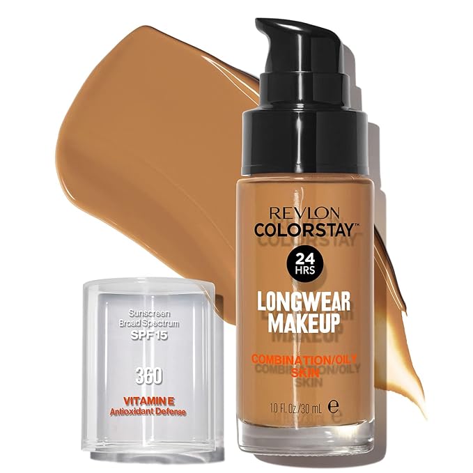 Revlon Colorstay SPF 15 Makeup Foundation for Combination/Oily Skin, Golden Caramel, 1 Fl Oz