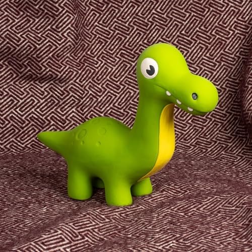 Fuzzl Rexy & Steggy Dinosaur Latex Soft Chew Toy 2 Pack - Food Grade Latex Dog and Puppy Toy