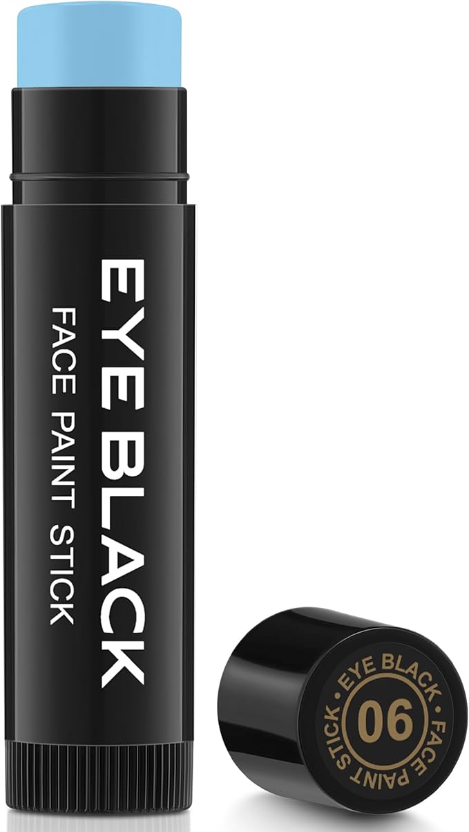 Light Blue Eye Black Stick for Baseball Football Softball Lacrosse, Anti-Glare Under Eye Grease Stick for Athletes Sports Training, Sports Eye Black