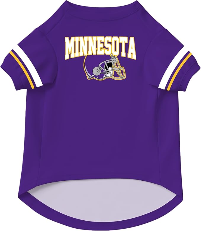 Minnesota Dog Clothes Personalized Pet Jersey T-Shirt Custom Name Number