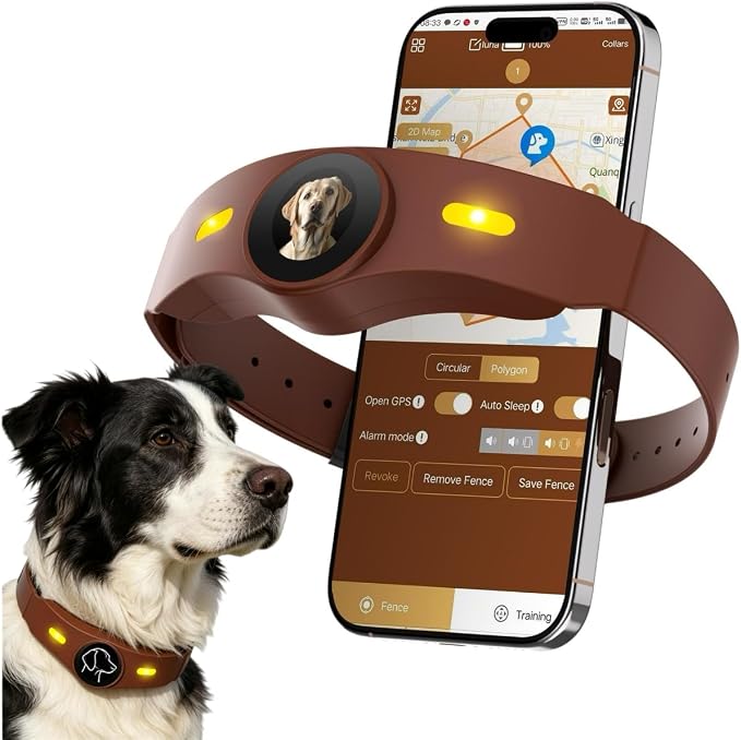 GPS Dog Collar Fence System No Subscription, Wireless Fence for Dogs