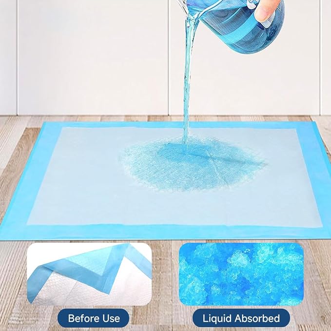 50 Count 28” x 34” XL Disposable Dog Pee Pads, Super Absorbent Leakproof Quick Drying Puppy Pee Pads for Dogs, Extra Large Disposable Dog Training Pads (Pack of 2)