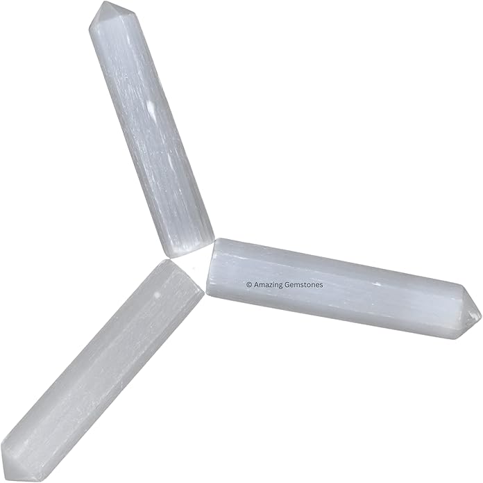 Amazing Gemstone Crystal Points Bulk Healing Crystals & Stones - Premium Single Terminated Healing Wand Point Bulk Crystals for Crafts, Crystal Grid, DIY Work