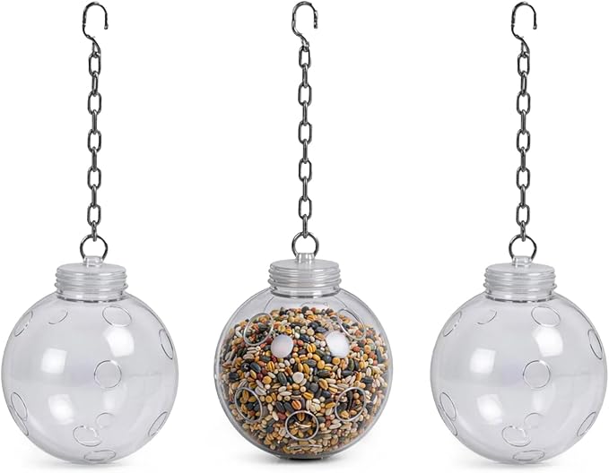 Premium Chicken Treat Dispenser Hanging Chicken Peck Toy with Chain Slow Feeding Design for Hens Poultry Coop Farm Decor 2 Pack