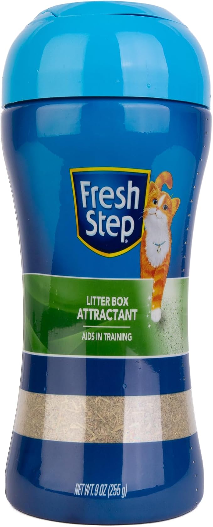Fresh Step Cat Litter Box Training Attractant Powder, 9 Oz Bottle | All-natural powder, litter box training aid, cats and kittens, attractant formula