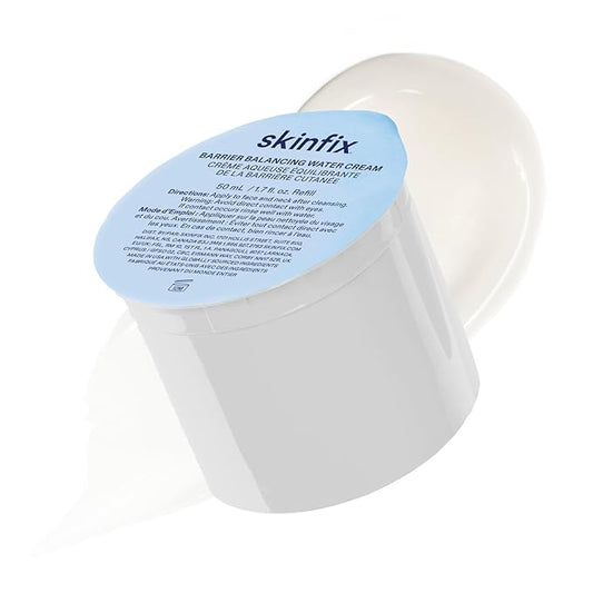Skinfix Barrier Balancing Water Cream Refill - 1.7 oz - Weightless Moisturizer with Hyaluronic Acid & Niacinamide - Combo + Oily Skin - Acne-Safe, Non-Comedogenic, Fragrance Free, Vegan, Cruelty Free