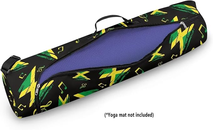 Yoga Mat Bag with Adjustable Shoulder Strap and Handle Zipper, 30in Wide x 6.3in Diameter for Yoga Mat Storage