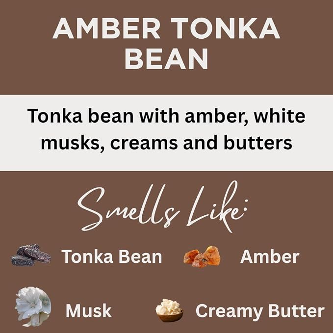 Copper Creek Amber Tonka Bean (Type* Compatible with) Scented Crafting Fragrance Oil for Bath and Body Products, Perfumes and Candles, 1 Oz