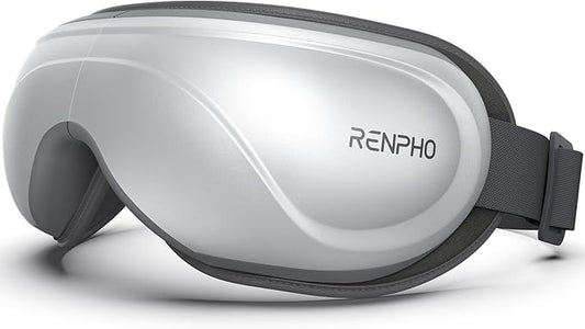 RENPHO Eyeris 2 Eye Massager with Heat, Birthday Christmas Gifts for Grandkids Mom Dad Women Men Face Massager, Heated Eye Mask for Improve Sleep