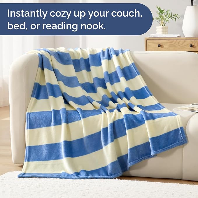 Ultra Soft Fleece Blanket - Flannel Fleece Luxury Blanket - Lightweight for Couch Bed Chair - Thick, Warm and Breathable - All Season Cozy Fuzzy, Anti-Static Microplush Bedding, Queen, Design 322