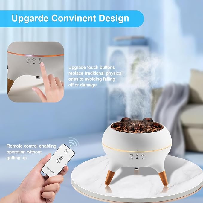 Essential Oil Diffuser 250ML, Jellyfish Diffuser Aromatherapy Diffuser Humidifier with 7-Colors LED Lights, Aroma Diffusers for Home Auto Shut-Off & Remote Control for Room