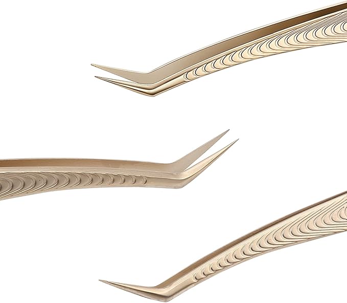 Ms.Queen Lash Tweezers for Eyelash Extension-Professional Lashing Tweezers for Mega Volume Mink Eyelashes Extensions Applying,Volume