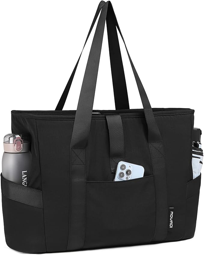 MOYAQI Gym Bag for Women with Zipper, Nurse Work Tote with Compartments, Womens Beach Yoga Bag for Sport, Travel