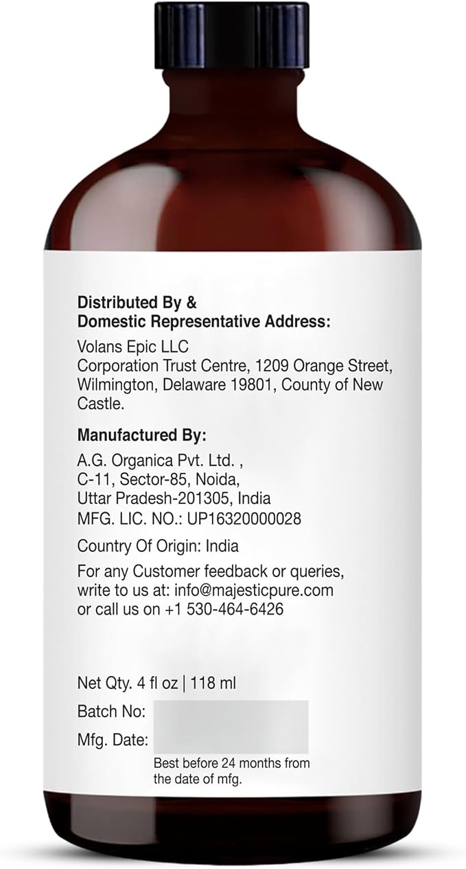 Majestic Pure Essential Oil with Glass Dropper - 100% Pure and Natural - Essential Oils for Diffuser, Aromatherapy, Soap and Candle Making, Eucalyptus Essential Oil, Eucalyptus Oil, 4 Fl Oz
