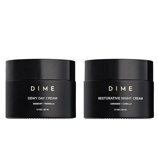 Dime Beauty Moisture Set ($76 Value) - Includes Dewy Day Cream + Restorative Night Cream (50 ml Each)