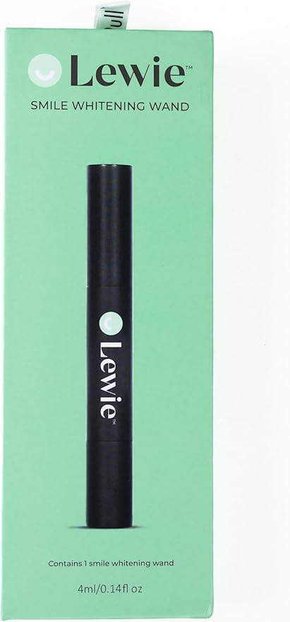 Lewie Teeth Whitening Wand - Dentist Developed Whitening Pen for a Bright Smile - Effective, Safe, with Natural Ingredients, Enamel Friendly Technology, No Harsh Chemicals or Abrasives 4 ml 1-Pack