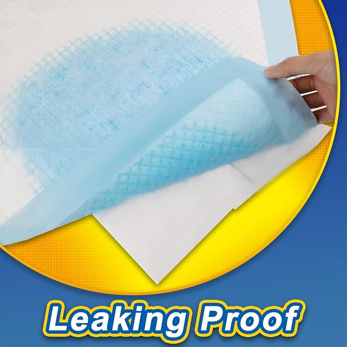 Dogcator Puppy Pads 120 Pack, 30"x36" Extra Large Dog Pads, Thicken Dog Training Liners for Indoor, Outdoor Use, Heavy Absorbent Pee Underpads for Doggy, Doggies XLarge, Blue