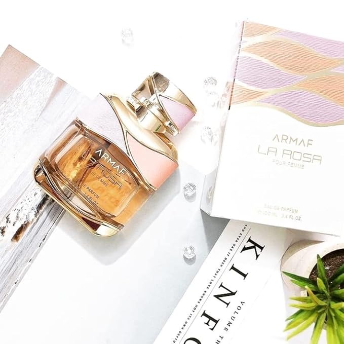 Armaf La Rosa Pour Femme Eau De Parfum 100ML For Her, Floral Fragrance, Perfume For Women, La Via