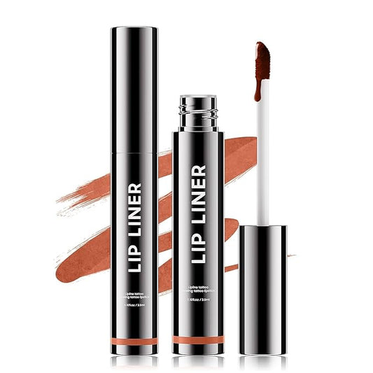 Lip Stain - Long Wear Tattoo Lip Liner, Waterproof & Transfer-proof Peel Off Lip Stain with Matte Finish, Lip Tint For All Skin Types, Great Gifts for Women (#01 Nude, 1 PCS)