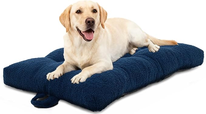 Washable Dog Couch Bed, Pet Sofa with Removable Cushion & Non-Slip Bottom, Orthopedic Plush Furniture for Medium/Large Dogs,Cat & Dog Loveseat.(Blue)